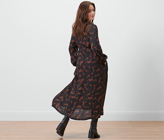 Bedrucktes Webkleid