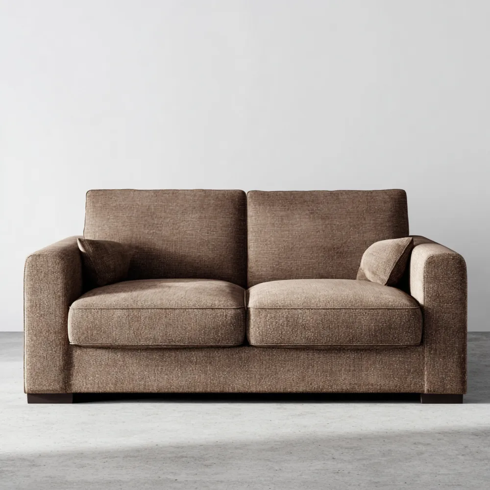 2-Sitzer-Sofa Stoff 180x90x85 cm – Braun – Modernes Design