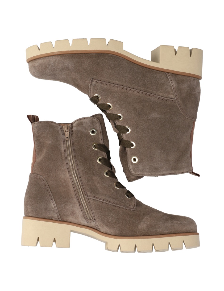 Veloursleder Schnürboot