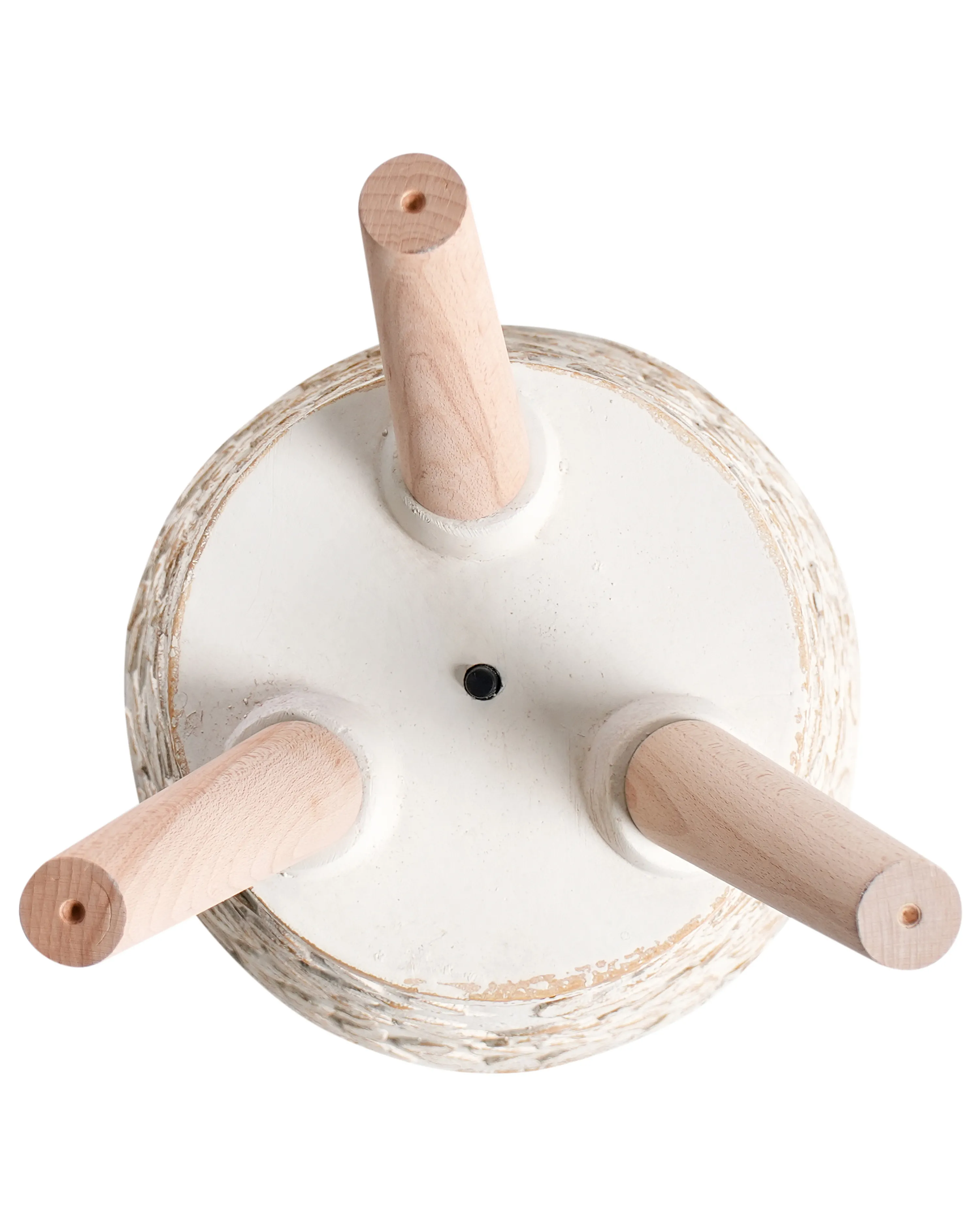 Verhoogde bloempot ALIARTOS 26 cm Gebroken wit