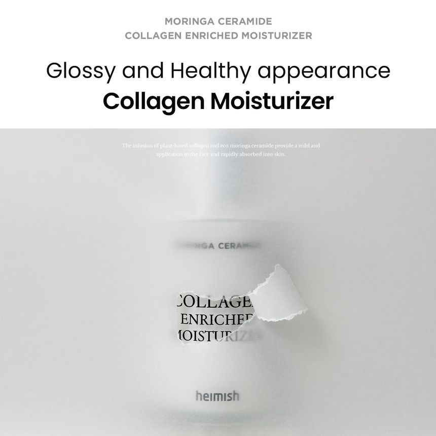 heimish - Moringa Ceramide Collageen Verrijkte Hydraterende Crème