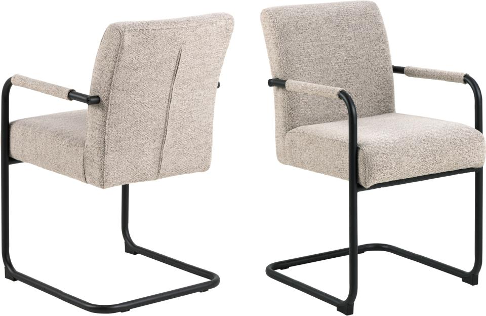 Fyn Eetkamerstoel - Set van 2 - Beige