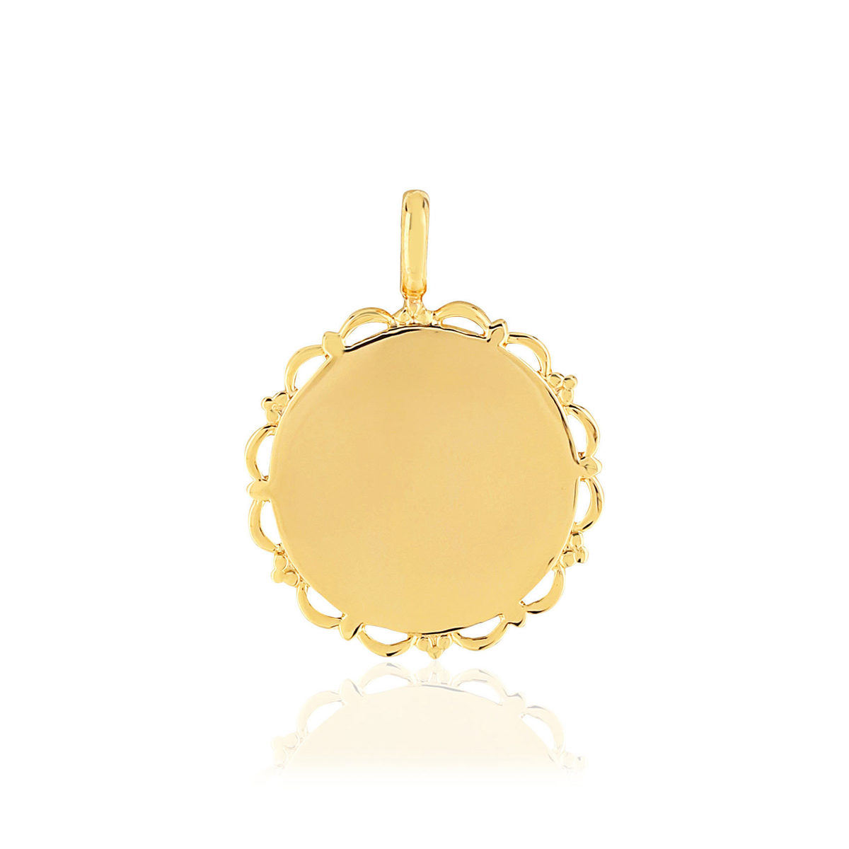 Pendentif plaqué or personnalisable
