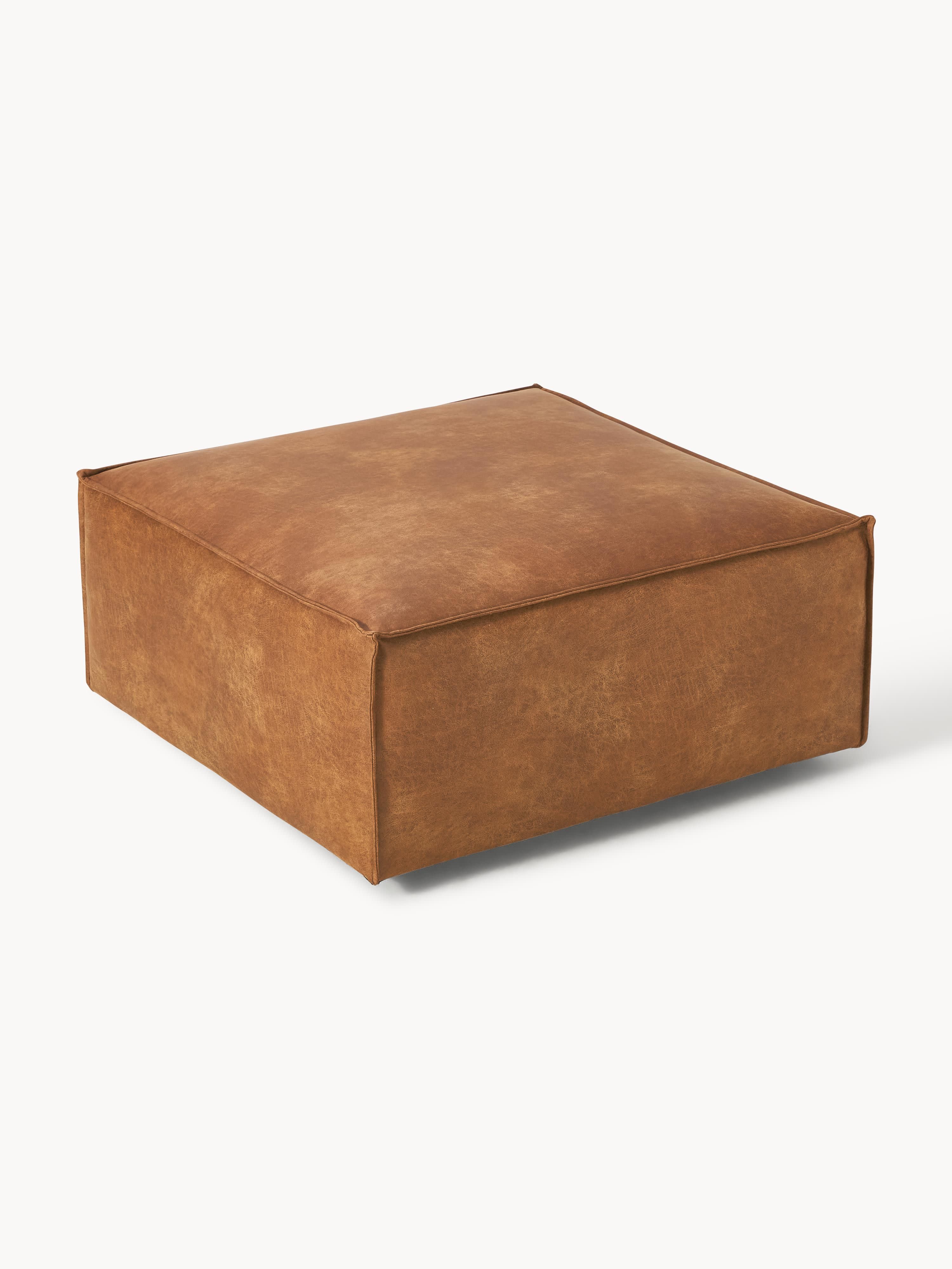 Voetenbank Lennon van gerecycled leer