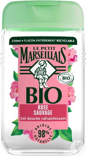 Le Petit Marseillais Gel Douche Rafraîchissant Rose Sauvage Flacon 250ml