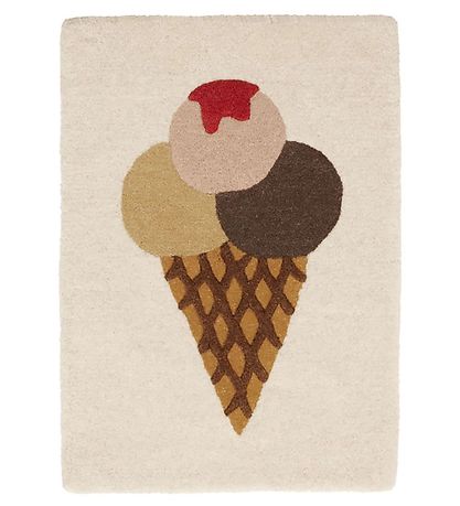 OYOY V?gt?ppe/Gulvt?ppe - 45x65 cm - Ice Cream