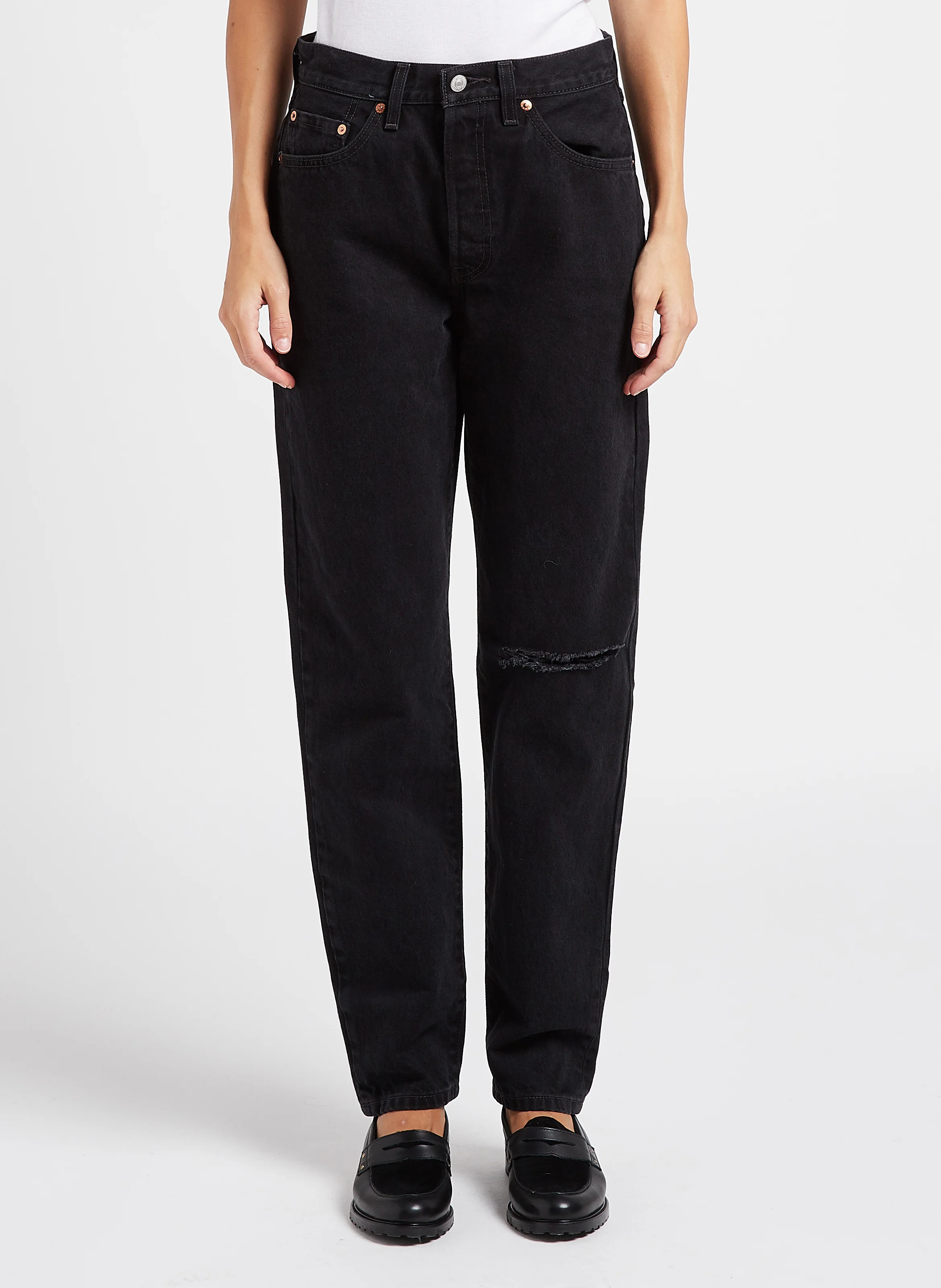501 81 - Jean droit en coton | Noir
