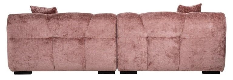 Bankstel S4727 Rose Chenille Charelle B258 x D106 x H75 cm
