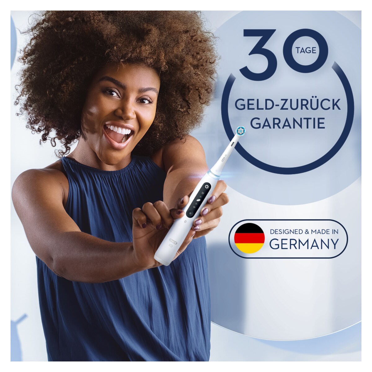 Oral-B iO Series 5, elektrische Zahnbürste mit Magnet-Technologie, 5 Putzmodi, LED-Anzeige & Reiseetui, Quite White