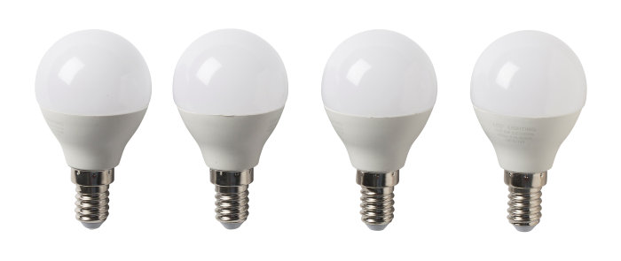 LED-pære krone 4,2 W E14 4-pk.