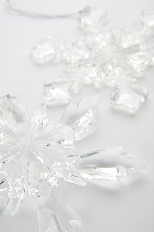SNOWFLAKE julepynt 4-pakning