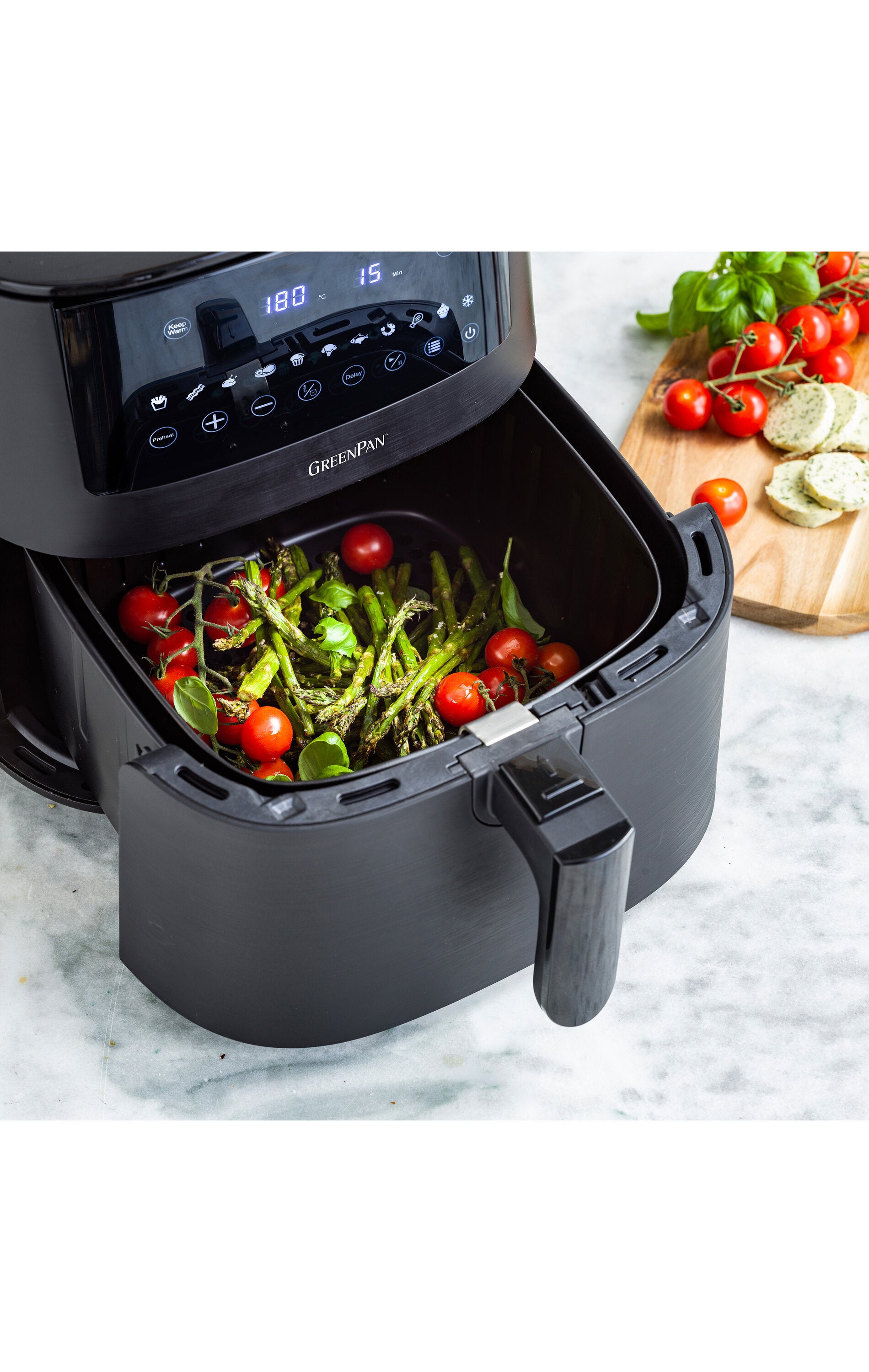 GreenPan  Bistro XL Airfryer med 1 kurv, sort - 7,2 L