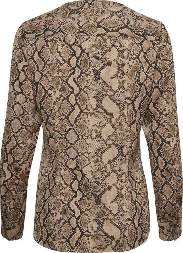InWear LikoIW Print Shirt Premium - 93% Silk Structure snake print