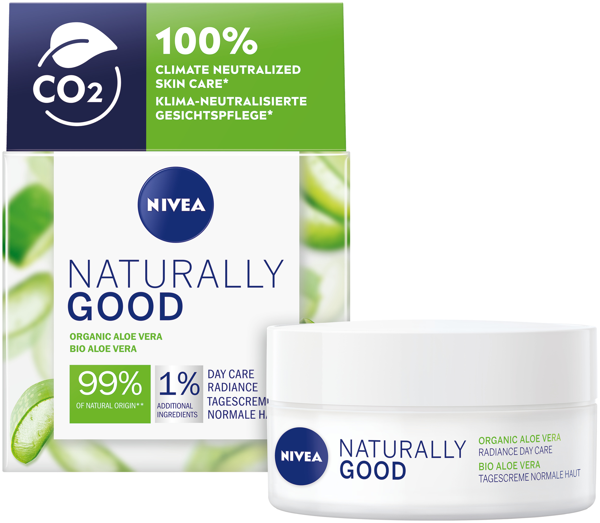 Nivea Tagescreme Creme Naturally Good Bio-Aloe Vera Ds 50 ml