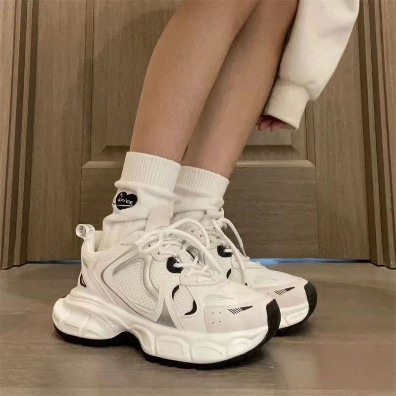 caneik - Platform Panel Mesh Sneakers