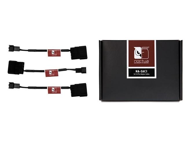 Noctua Montagematerial CPU-Kühler 3pin/4pin Adapter NA-SAC1 3-Pin-/4-Pin-Adapter, 3 Stk.