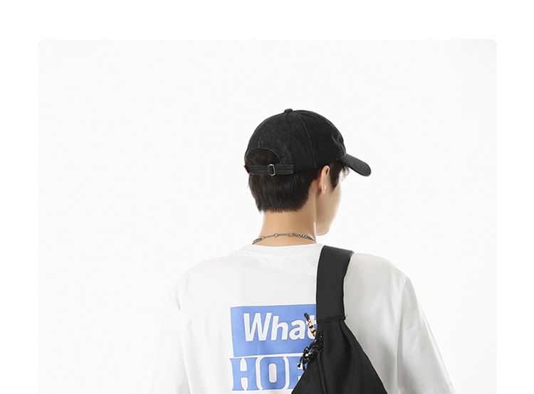 HOVERUP - Effen nylon crossbodytas