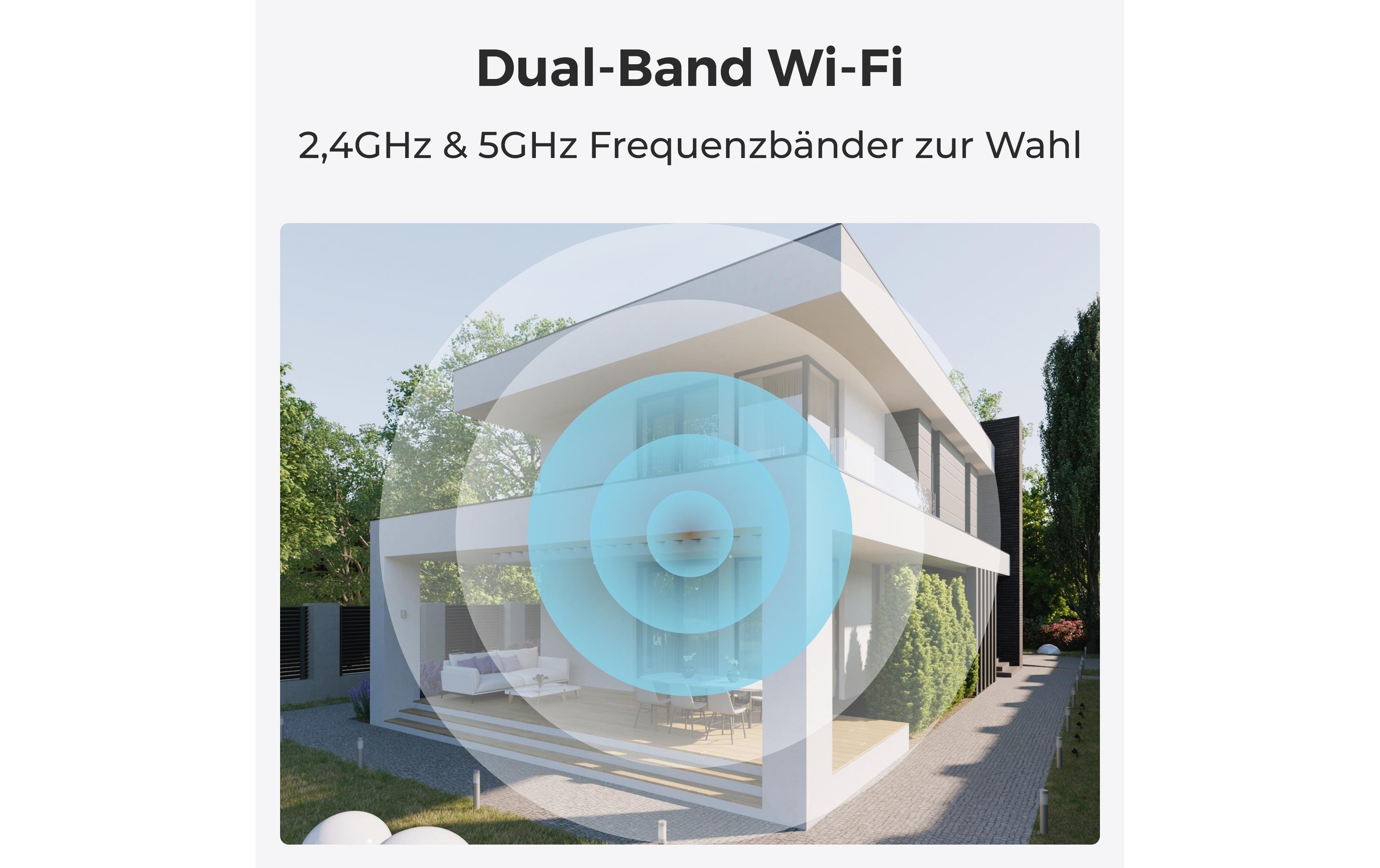 Netzwerkkamera E330 SchwarzKompakte & Smarte Indoor Kamera mit Schwenk & Neige