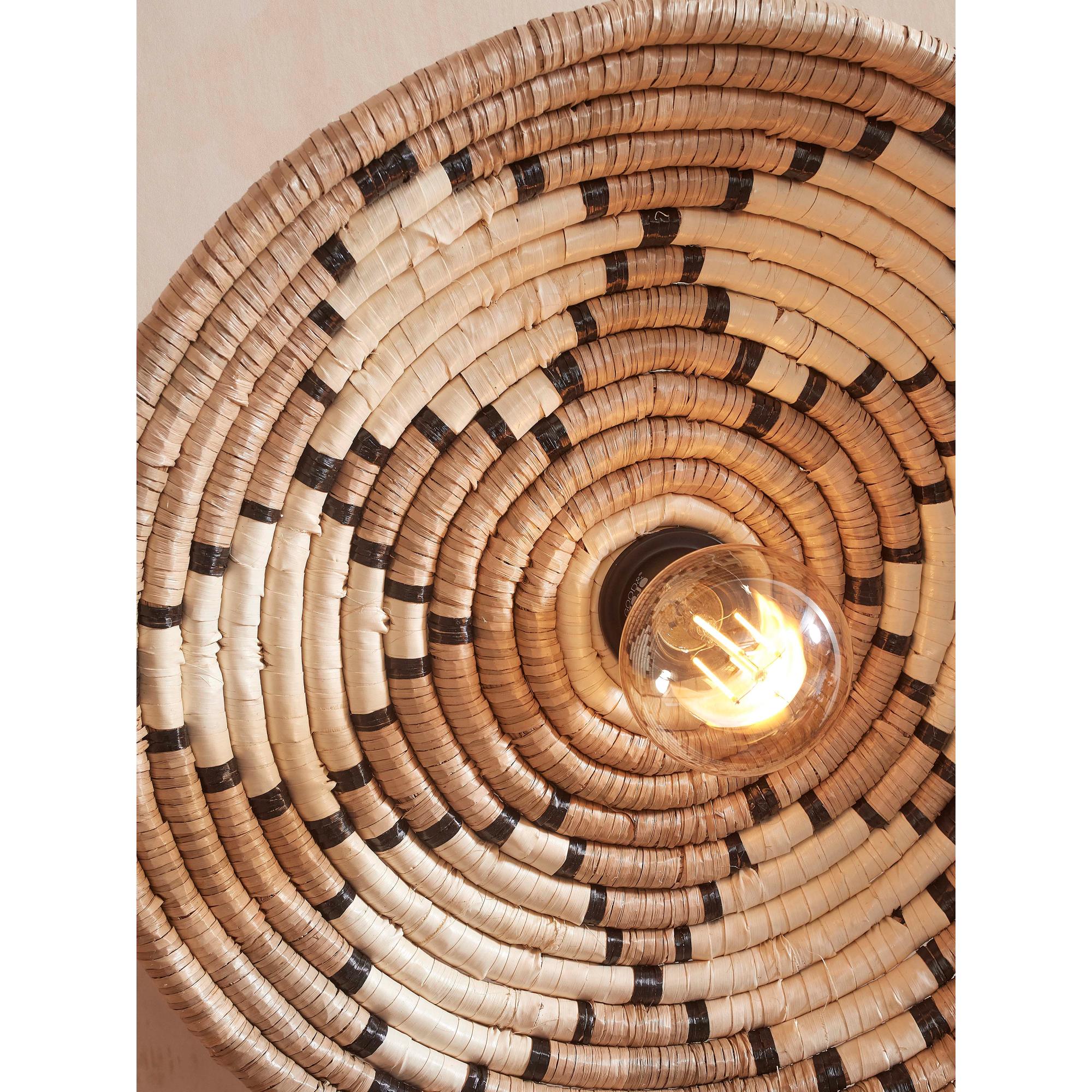 GOOD&MOJO Plafonniere Andros - Naturel|Wit - Ã45cm