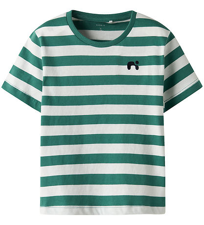 Name It T-Shirt - NmmFridy - Deep Jungle m. Streifen