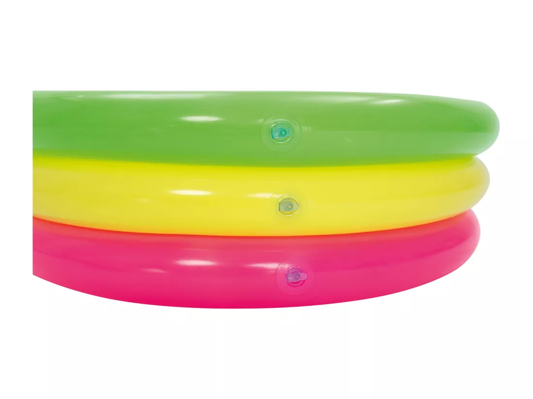 Piscinette arc en ciel ronde 3 boudins - D 70 x H 24 cm