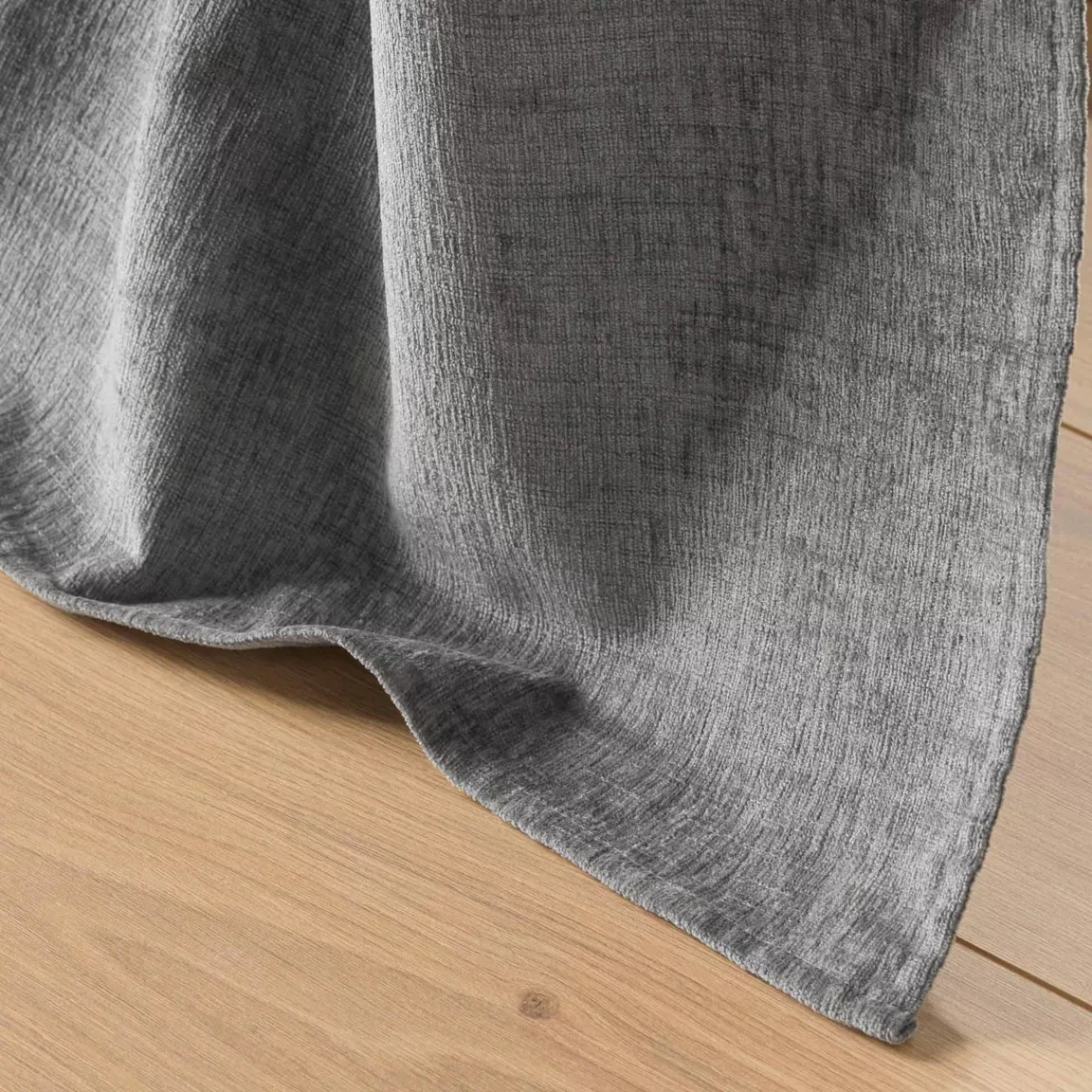 Rideau œillets velours (140 x 260 cm) Verra Gris anthracite