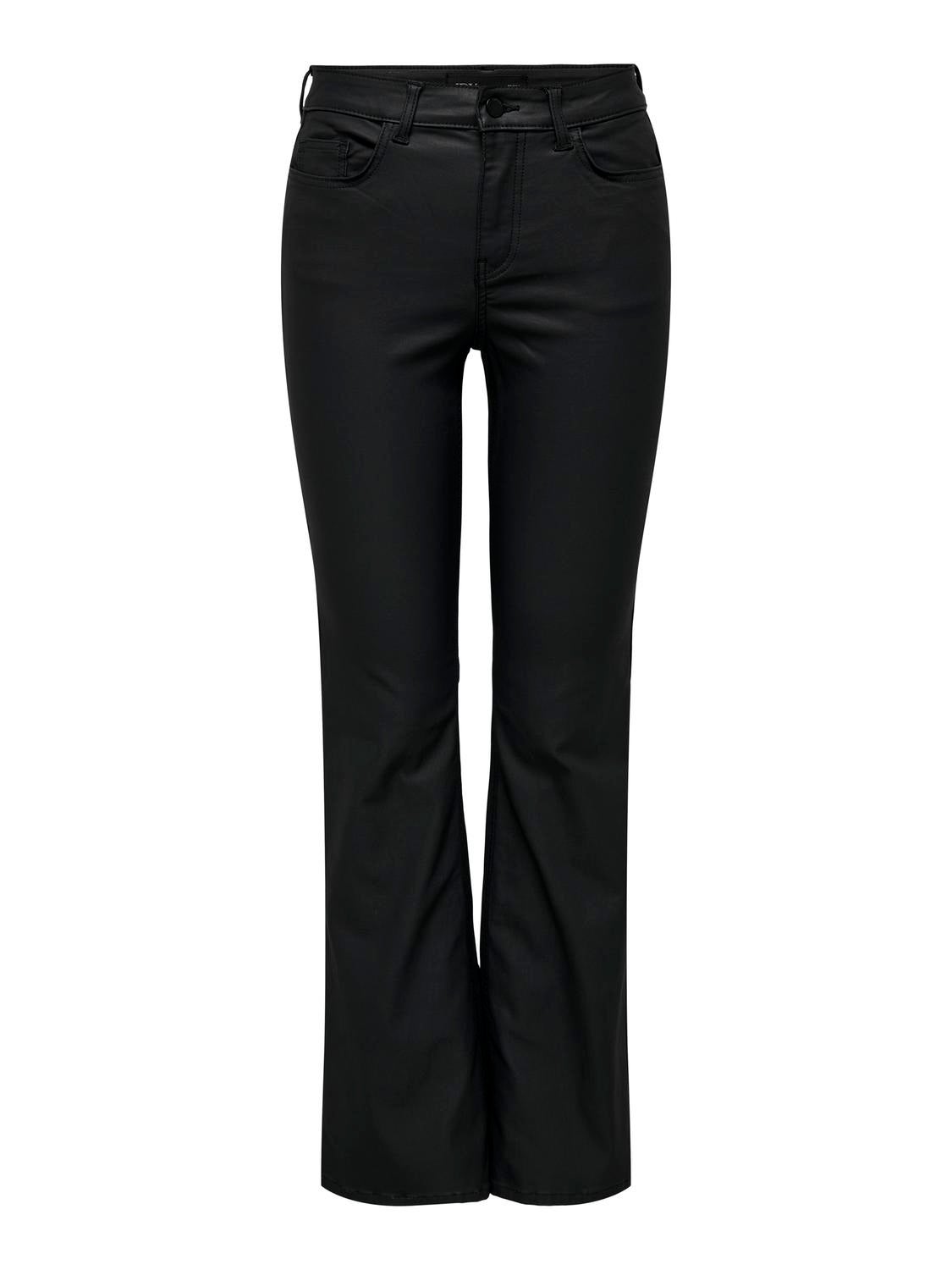 JDYSUNNY Hohe Taille Retro-Fit, ausgestellt Jeans Black Denim