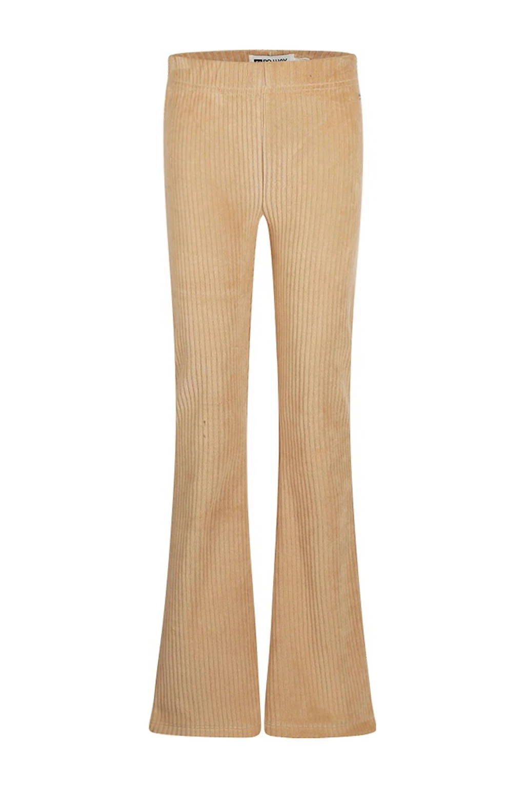 No Way Monday high waist flared broek zand