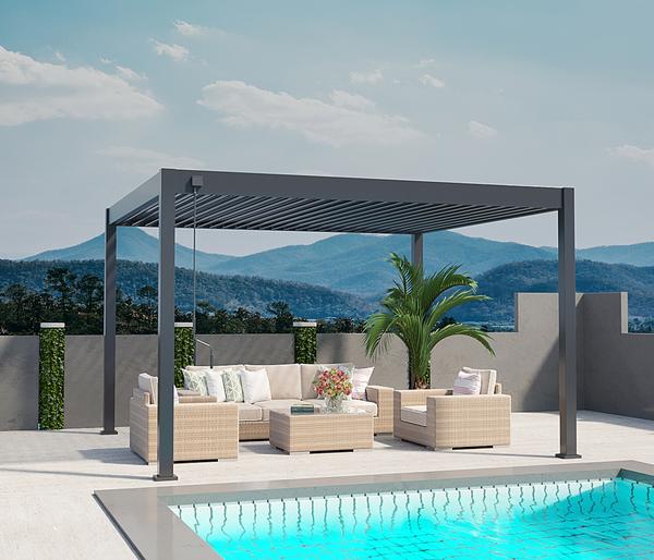 Weide Deluxe Pergola Voll-Alu, ca.