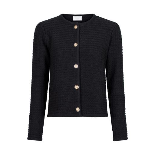 Neo Noir Limone Knit Cardigan, Sort, 42