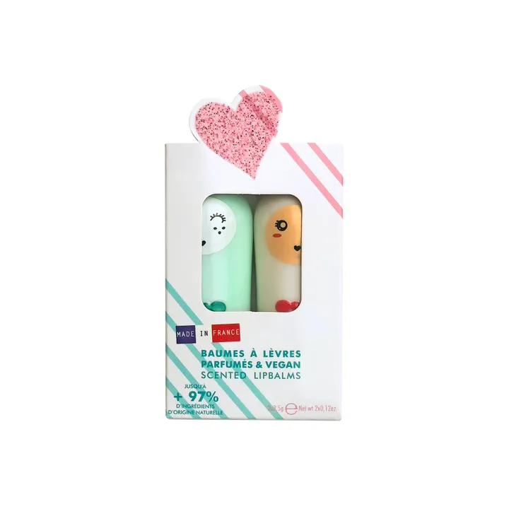 Inuwet Coffret duo de baumes à lèvres Pastel Sweet