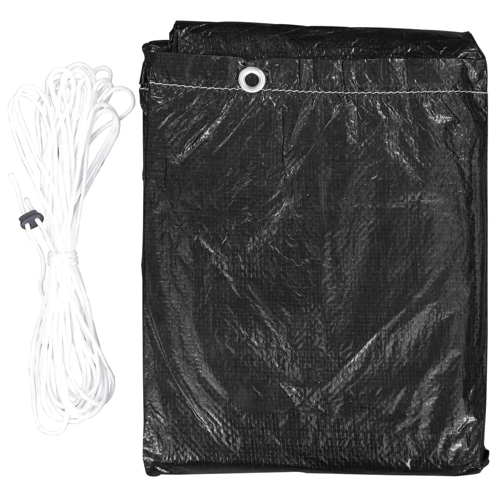 Housses de salon de jardin 2 pcs 10 œillets 205x90 cm