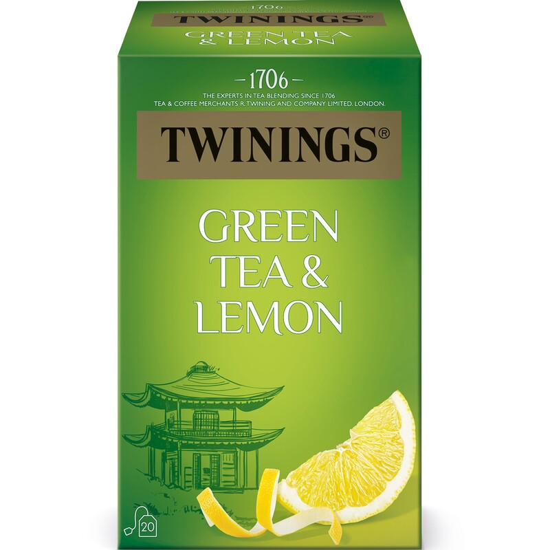Twinings Tee Green Tea Lemon, 20 Stück