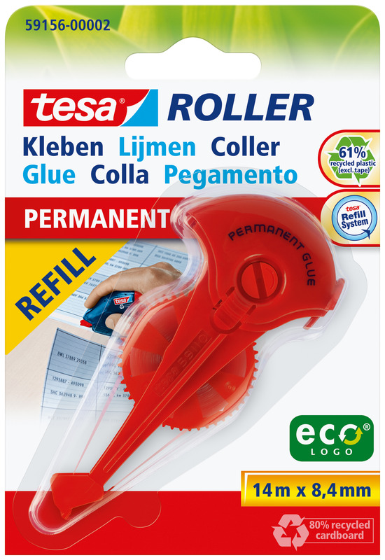 Tesa Refill Kleberoller EcoLogo, 8.4 mm x 14 m
