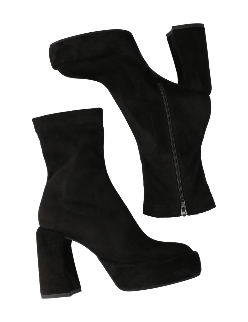 Veloursleder Stiefelette