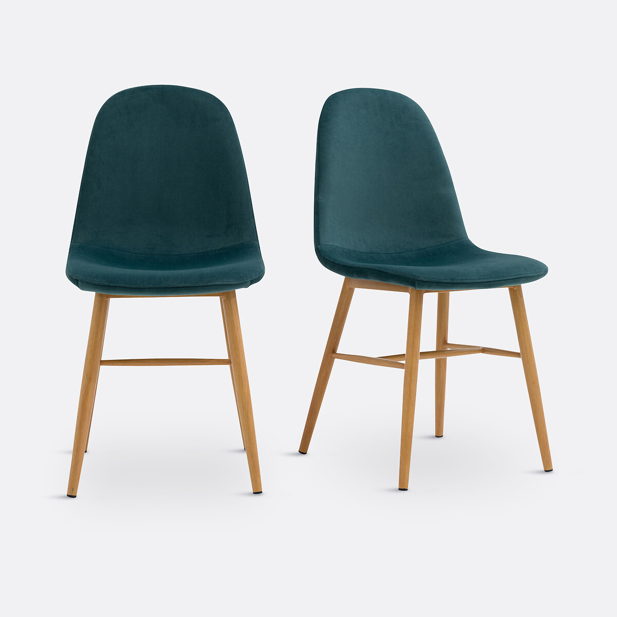LA REDOUTE INTERIEURS<br>Conjunto de 2 cadeiras de veludo, Polina