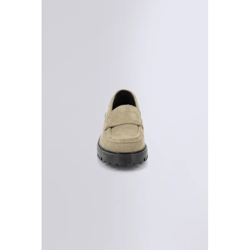 DECK LOAFER ARGENT LOAFER Cuir Femme