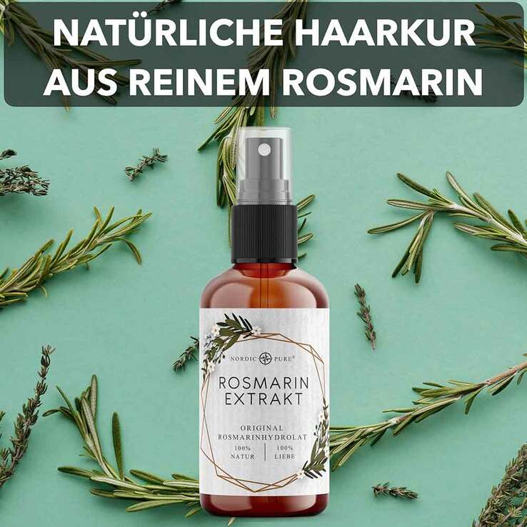 Rosmarinextrakt für Haare & Kopfhaut Nordic Pure Spray, 100 ml