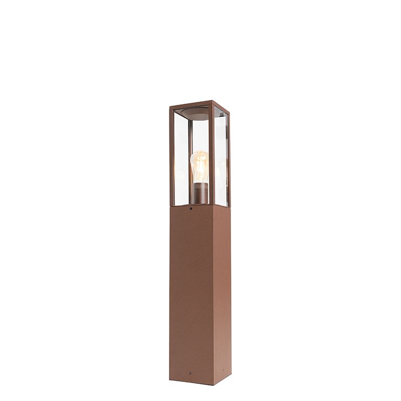 Industriële staande buitenlamp roestbruin 80 cm IP44 - Charlois