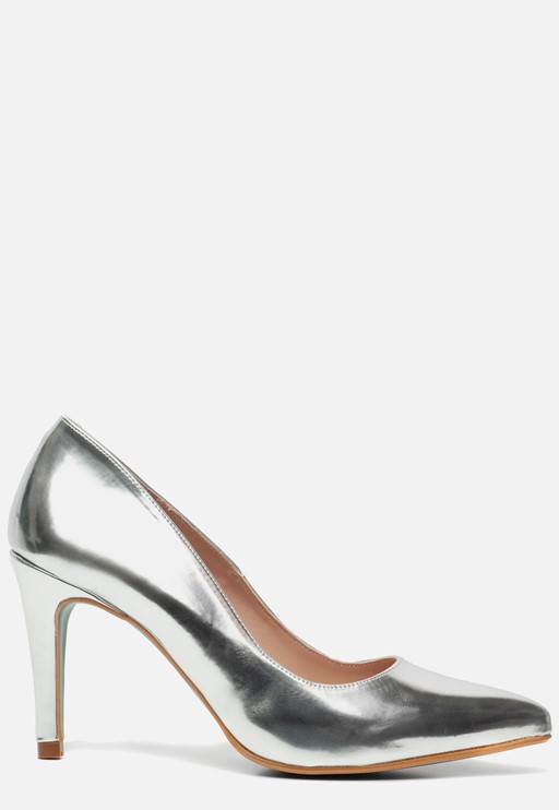Giulia Pumps zilver Imitatieleer