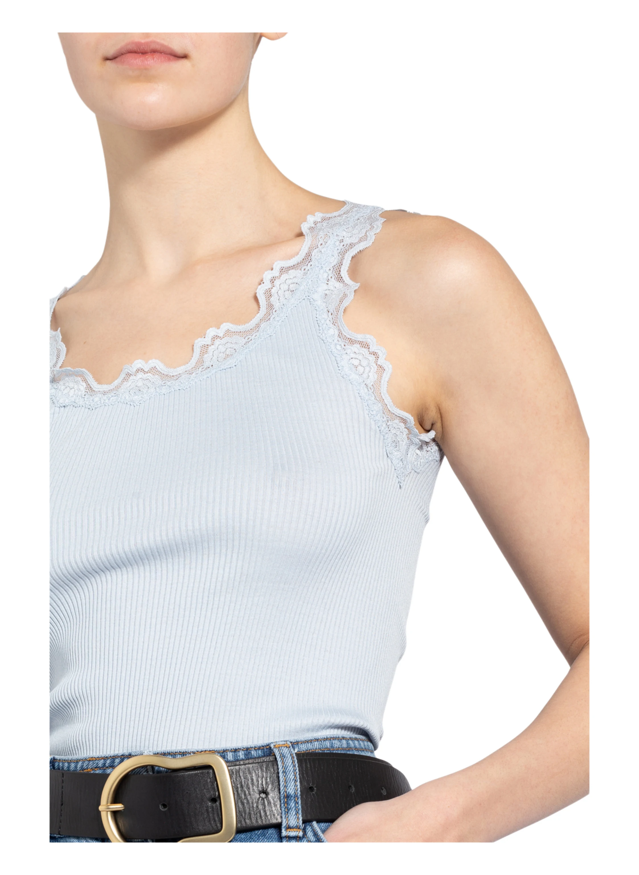 rosemunde Seidentop BABETTE mit Spitze