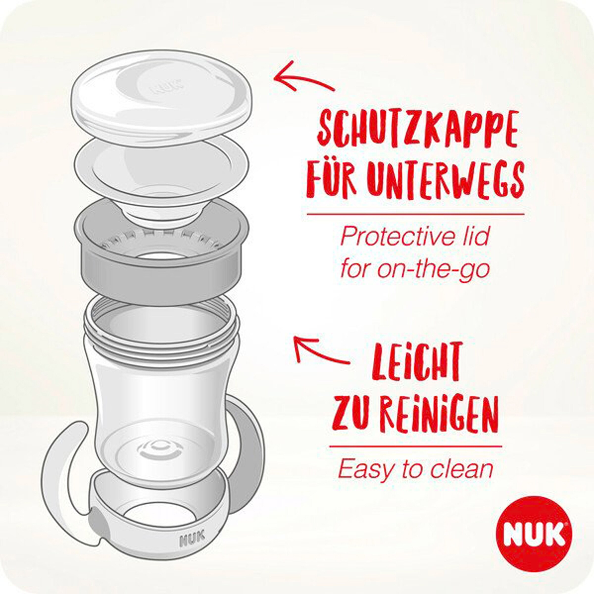 NUK Trinklernbecher Mini Magic Cup 160ml blau