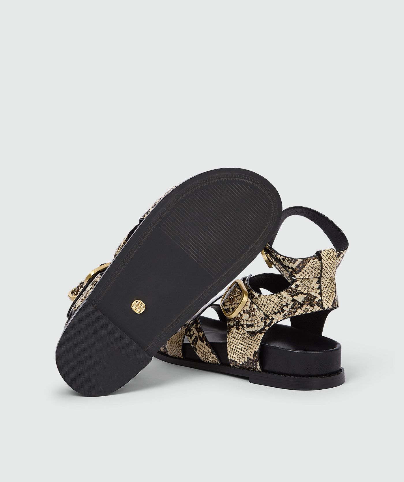 JV-SERENA sandalen met snake print - snake