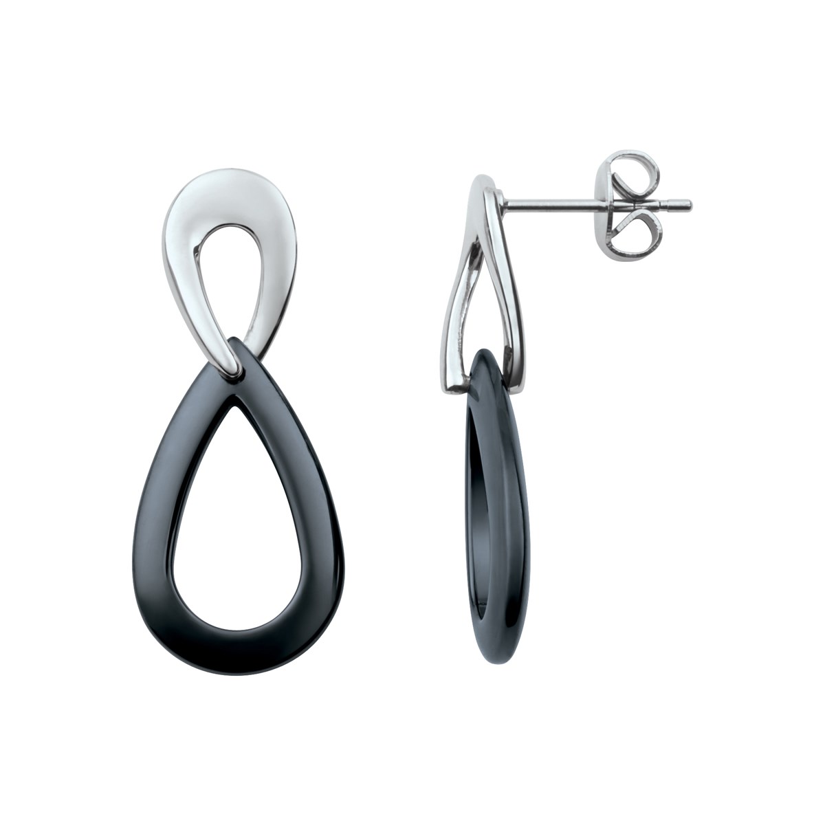 Boucles d'oreilles pendantes en Acier