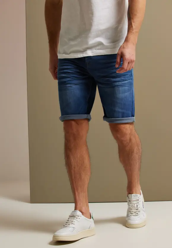 Regular Fit Jeansshorts - indigo blue wash