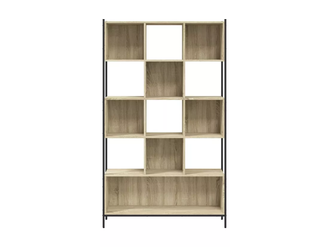 Bibliothèque chêne sonoma 102x28x172 cm bois d'ingénierie