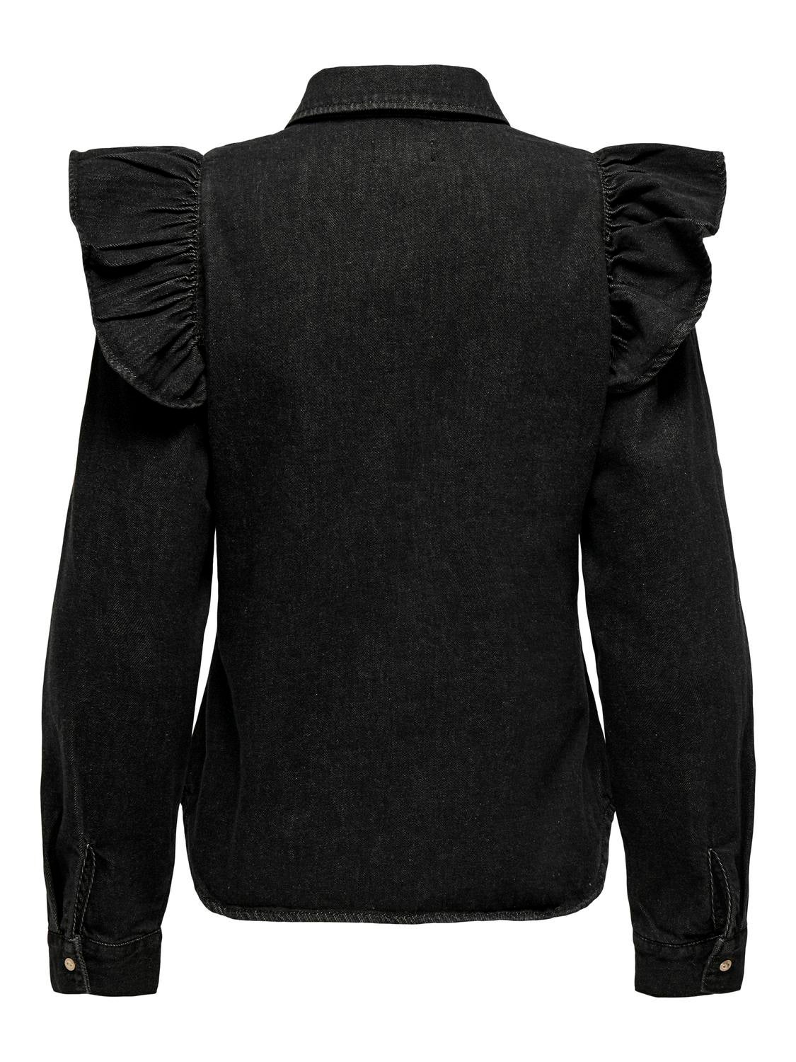 ONLINDIGO Jeanshemd Washed Black
