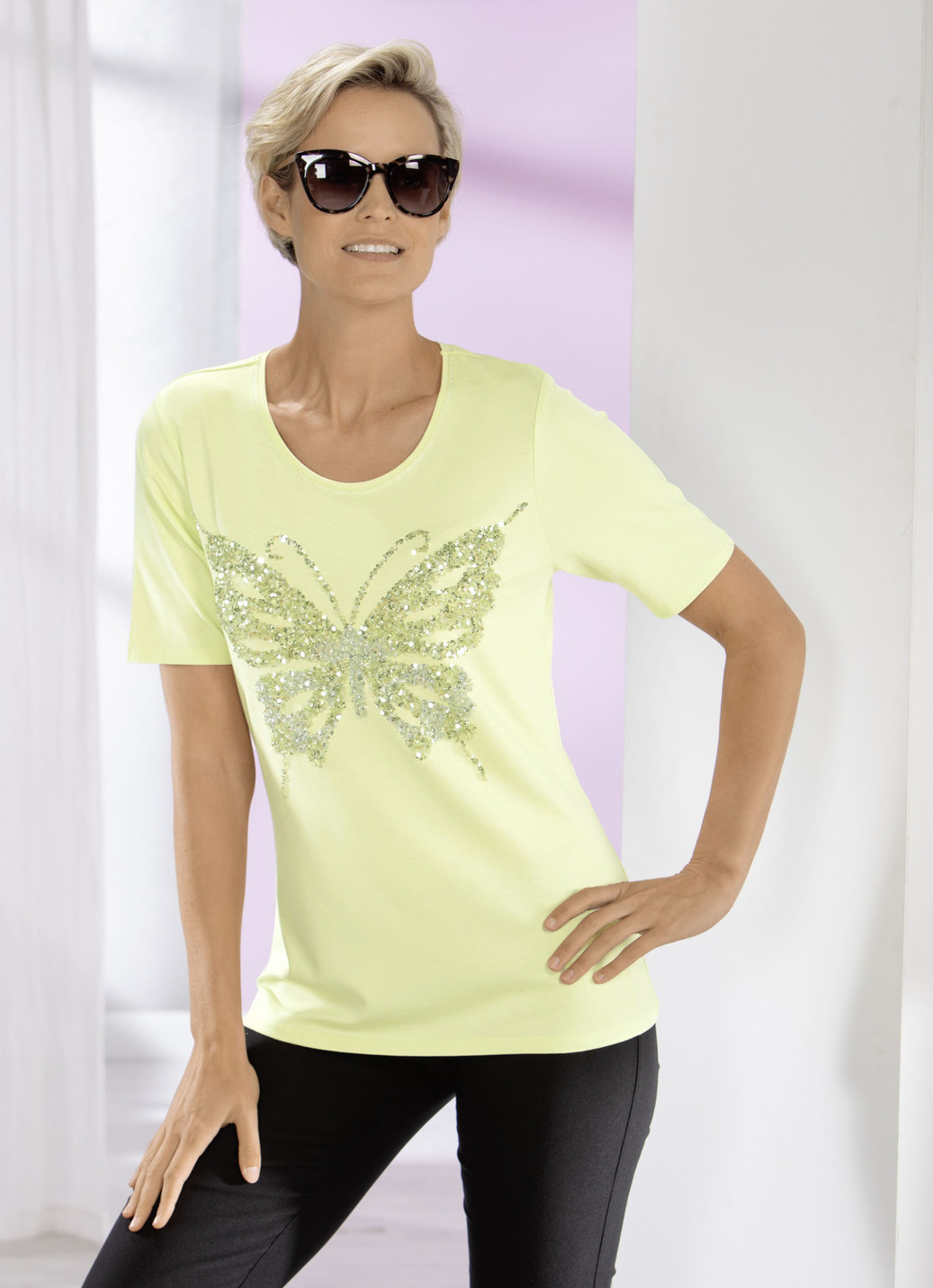 Shirt mit Flatlocknaht in 2 Farben