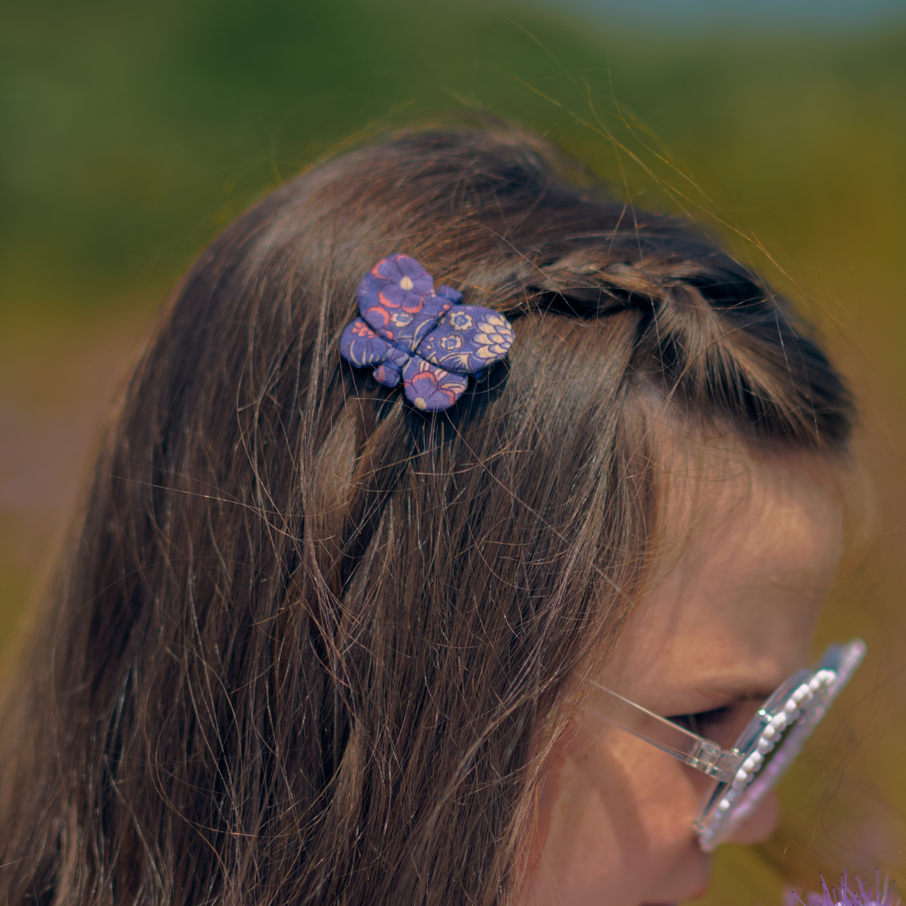Barrette Petit Papillon Lavandula