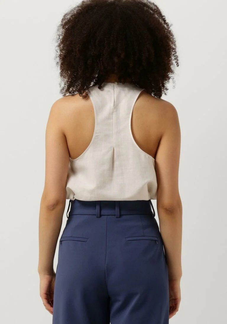 VANILIA ecru vanilia top light linen twisted
